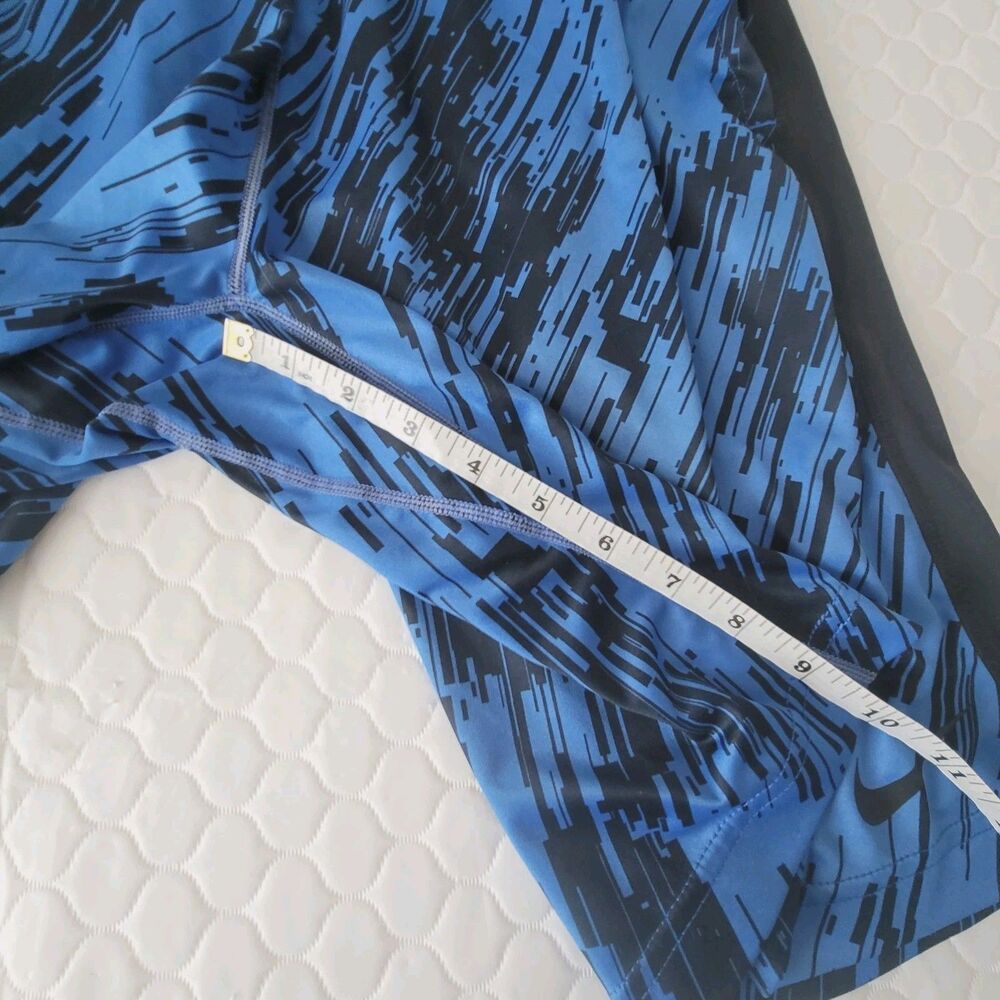 Nike Dri-Fit Activewear Shorts Mens Size S Small Blue Black Pockets - Picture 2 of 9